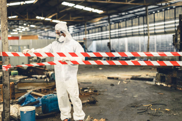 Professional Sewage Cleanup technician working in Friendsville, TN